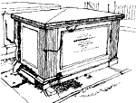 Line drawing of Granville Sharp's tomb